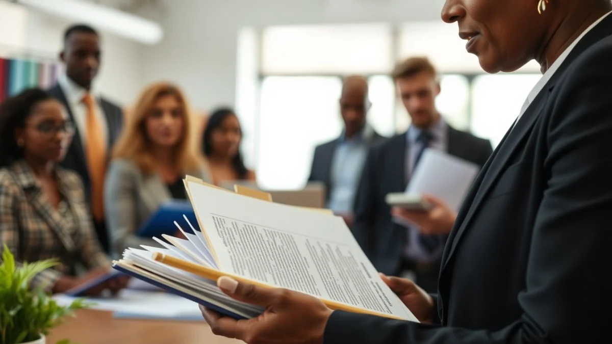 Person learning confidentiality and data protection in candidate handling in a modern educational setting