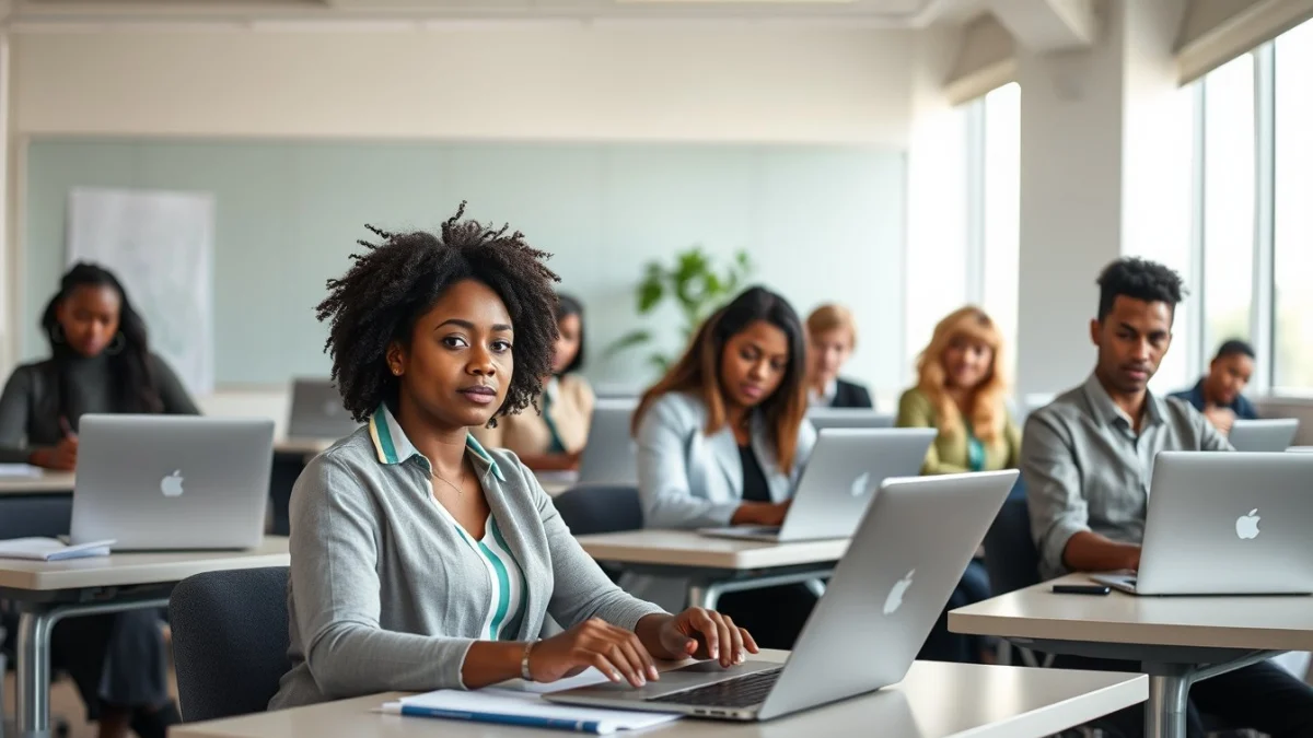 Professional learning office and administrative skills in a modern workspace
