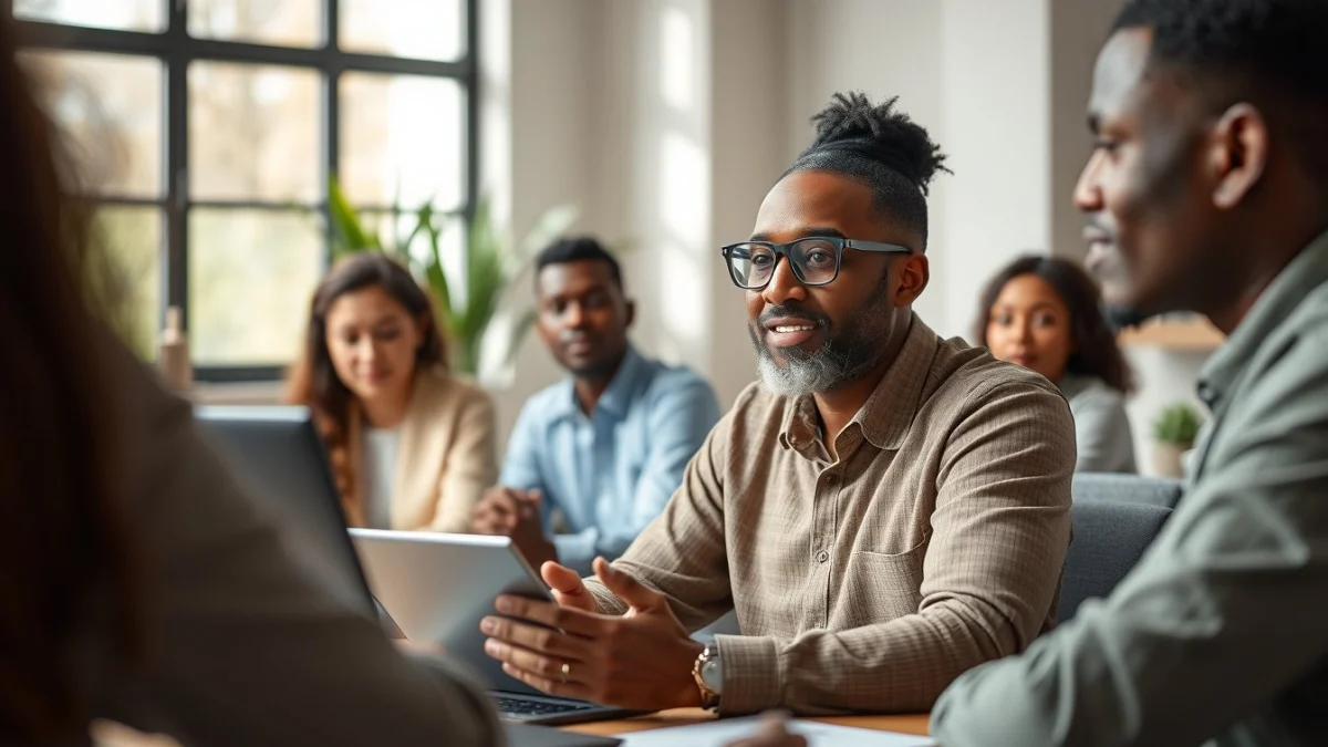 Person learning content creator jobs in south africa in a modern educational setting