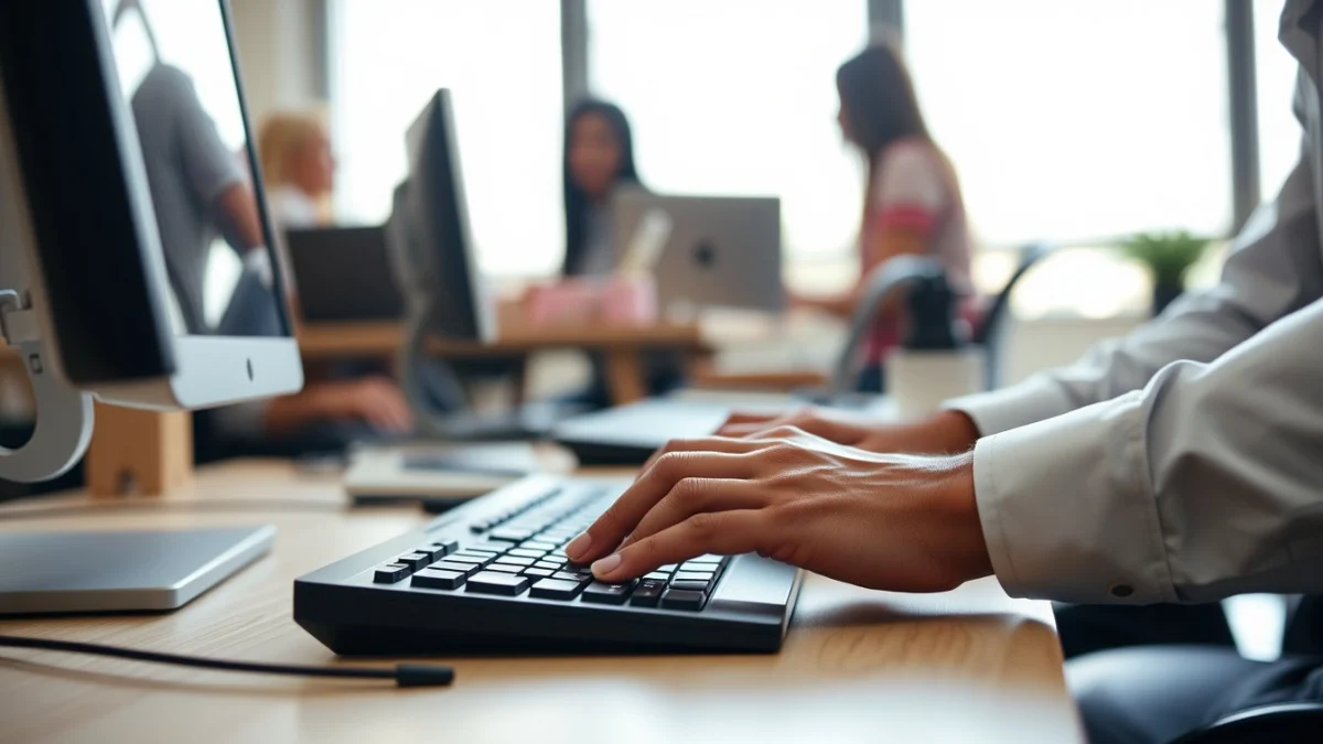 Professional learning office and administrative skills in a modern workspace