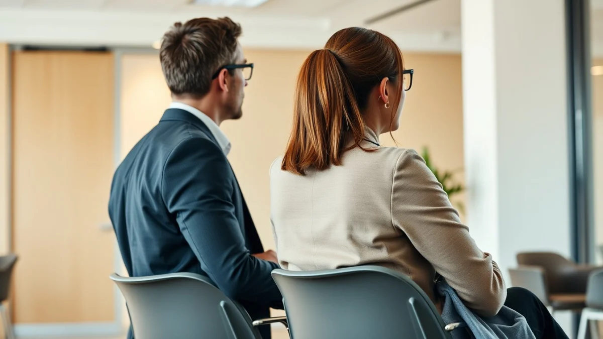 Person learning creating a shortlist for interviews in a modern educational setting