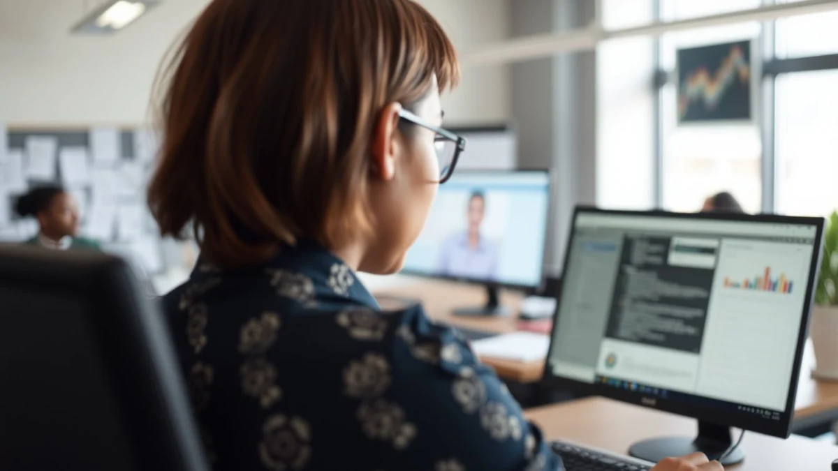 Person learning creating a smooth onboarding process in a modern educational setting