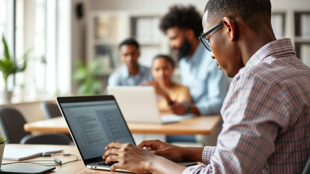 Professional learning office and administrative skills in a modern workspace