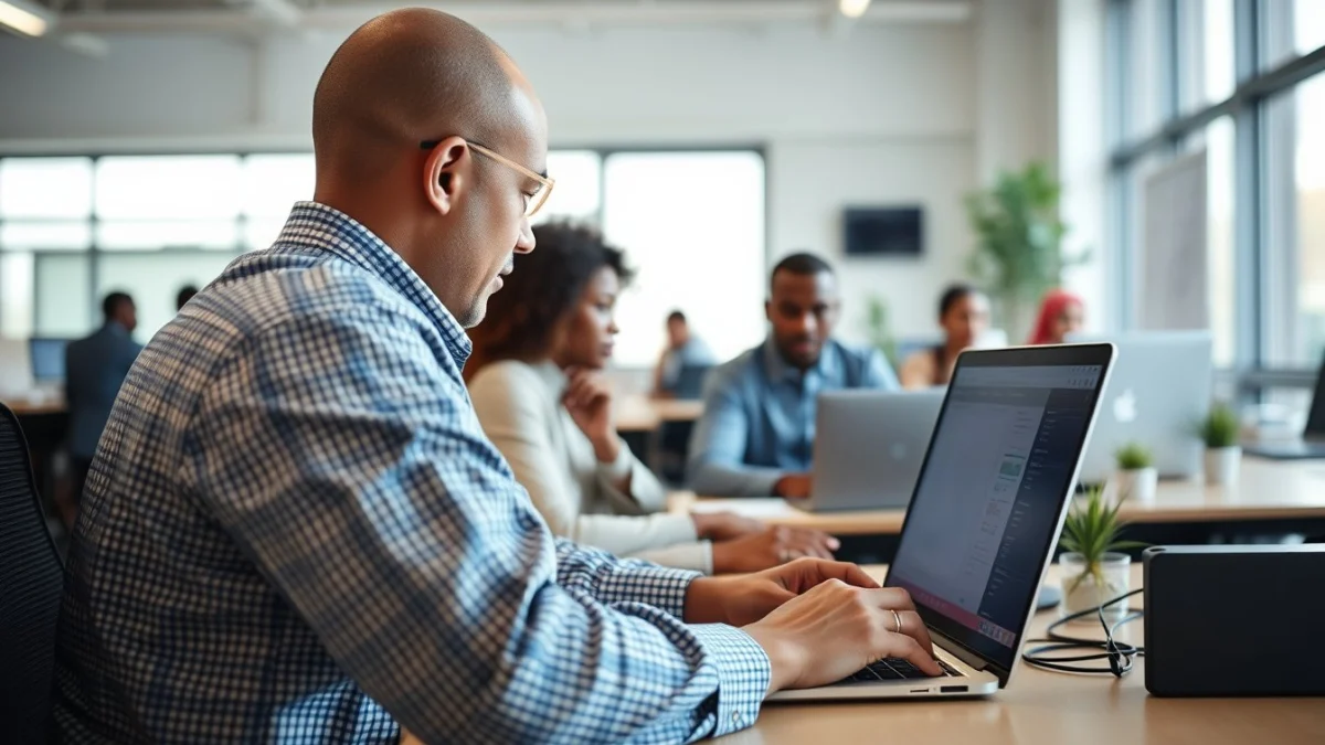 Professional learning office and administrative skills in a modern workspace