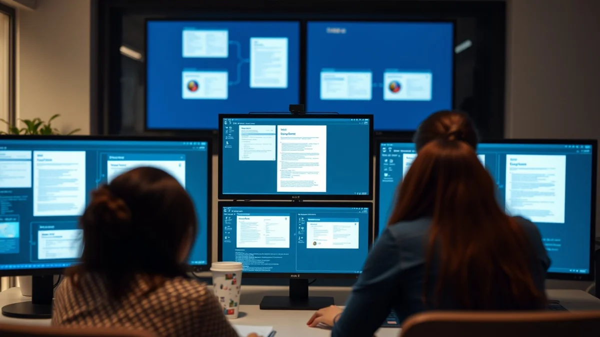 Professional learning office and administrative skills in a modern workspace