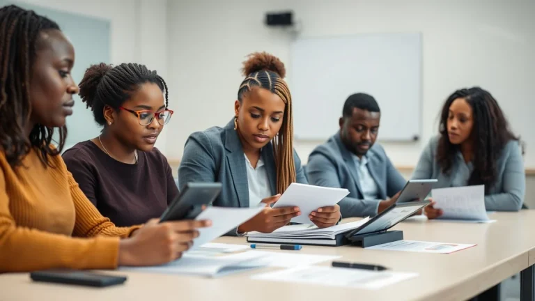 Person learning credit controller jobs in south africa in a modern educational setting