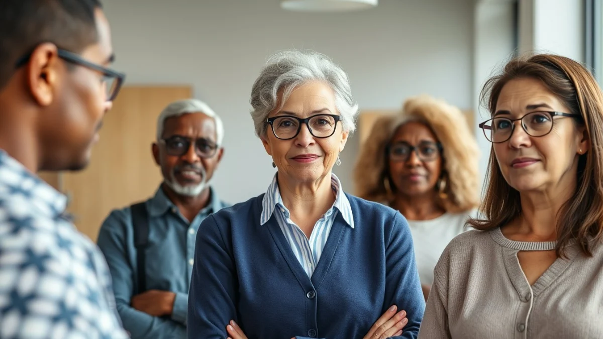 Learner studying caregiving skills in a professional training environment