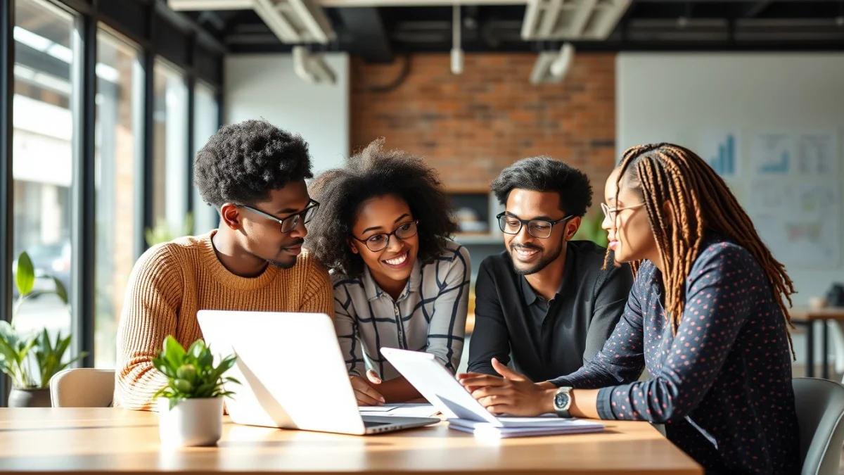 Person learning defining buyer personas for content marketing in a modern educational setting