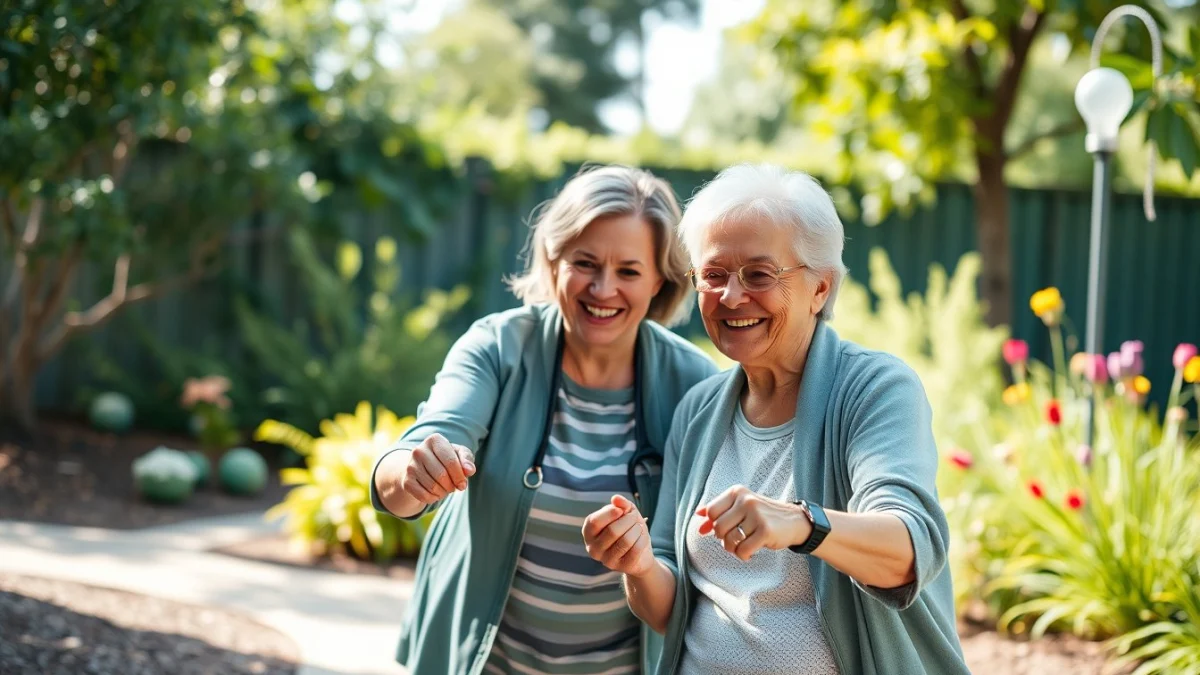 Learner studying caregiving skills in a professional training environment