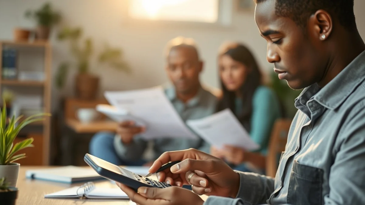 Person learning different types of invoices used in south african businesses in a modern educational setting