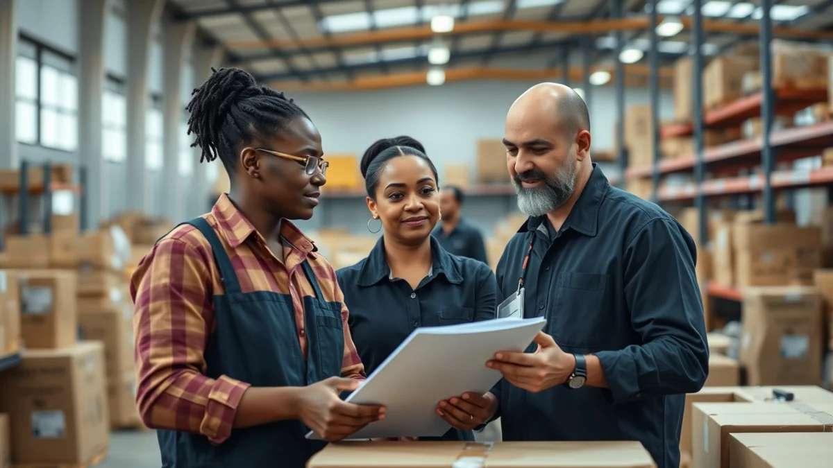 Person learning dispatch clerk interview questions and answers in a modern educational setting