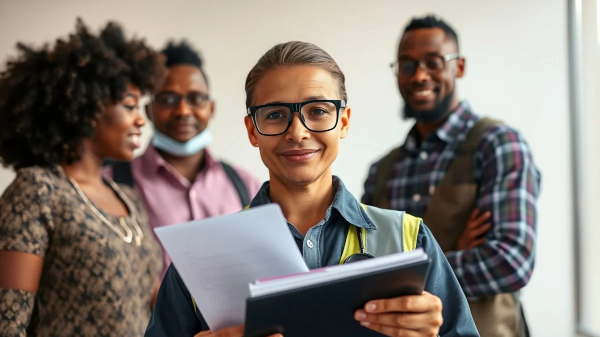 Person learning documentation and record-keeping essentials in a modern educational setting