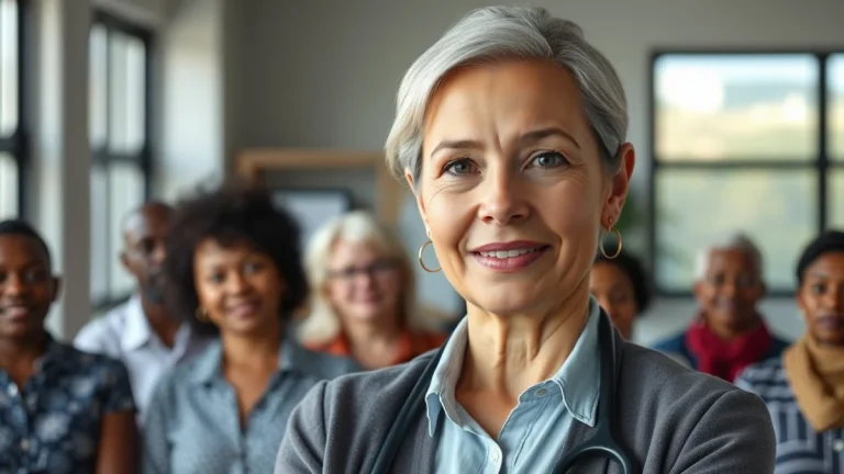Learner studying caregiving skills in a professional training environment