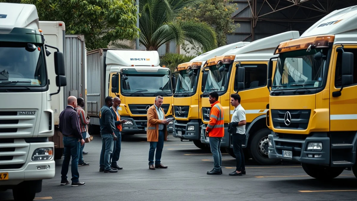 Person learning effective communication in logistics in a modern educational setting
