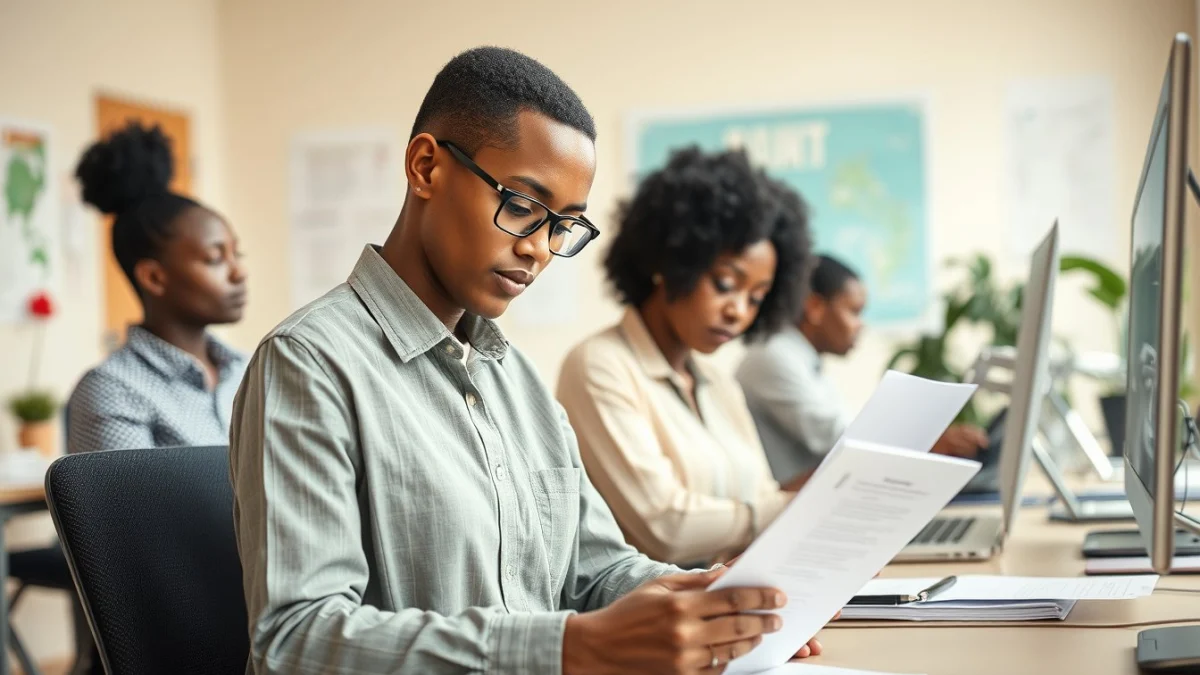 Professional learning office and administrative skills in a modern workspace