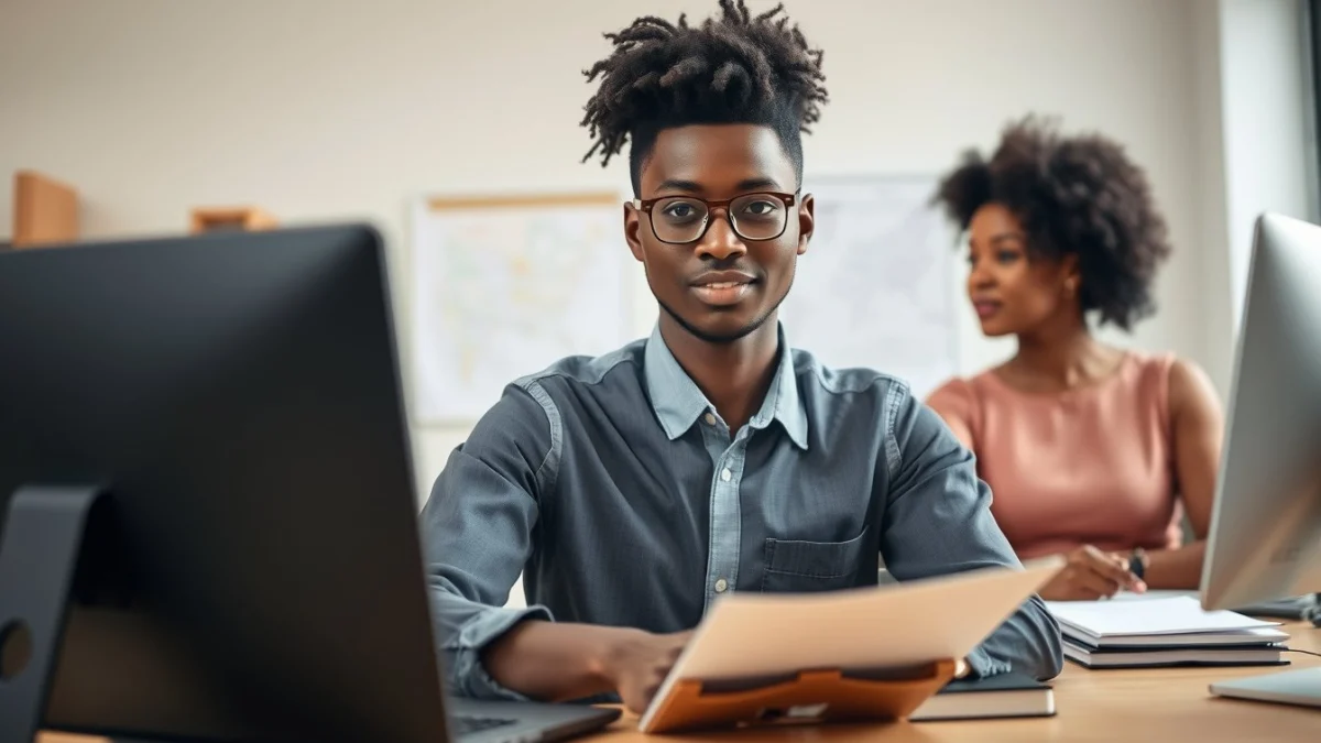 Professional learning office and administrative skills in a modern workspace