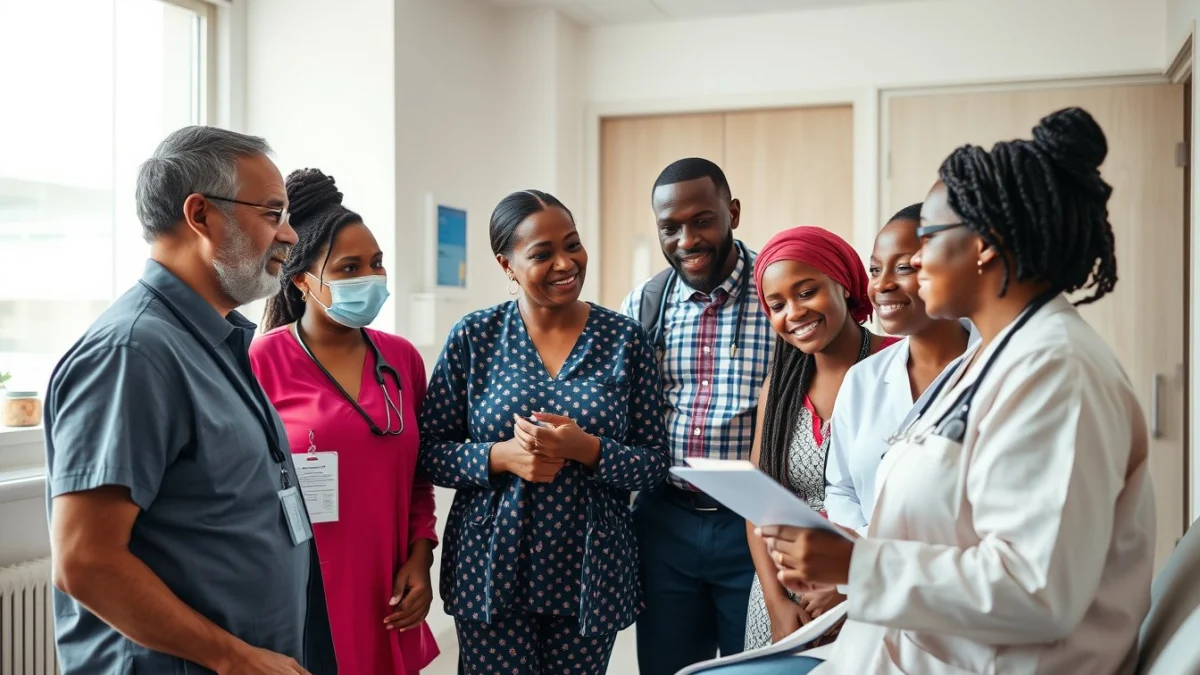 Learner studying caregiving skills in a professional training environment