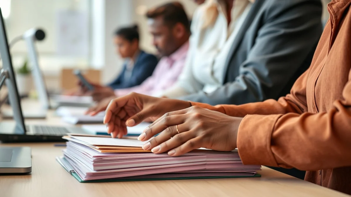 Professional learning office and administrative skills in a modern workspace