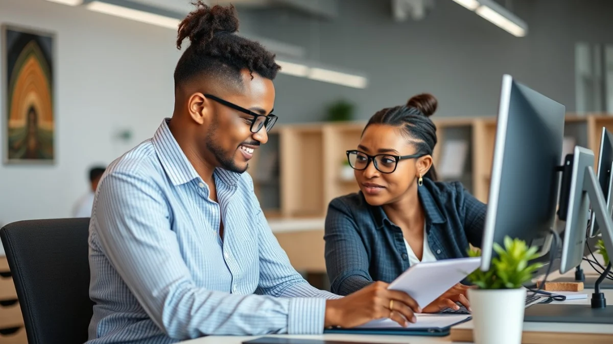 Professional learning office and administrative skills in a modern workspace