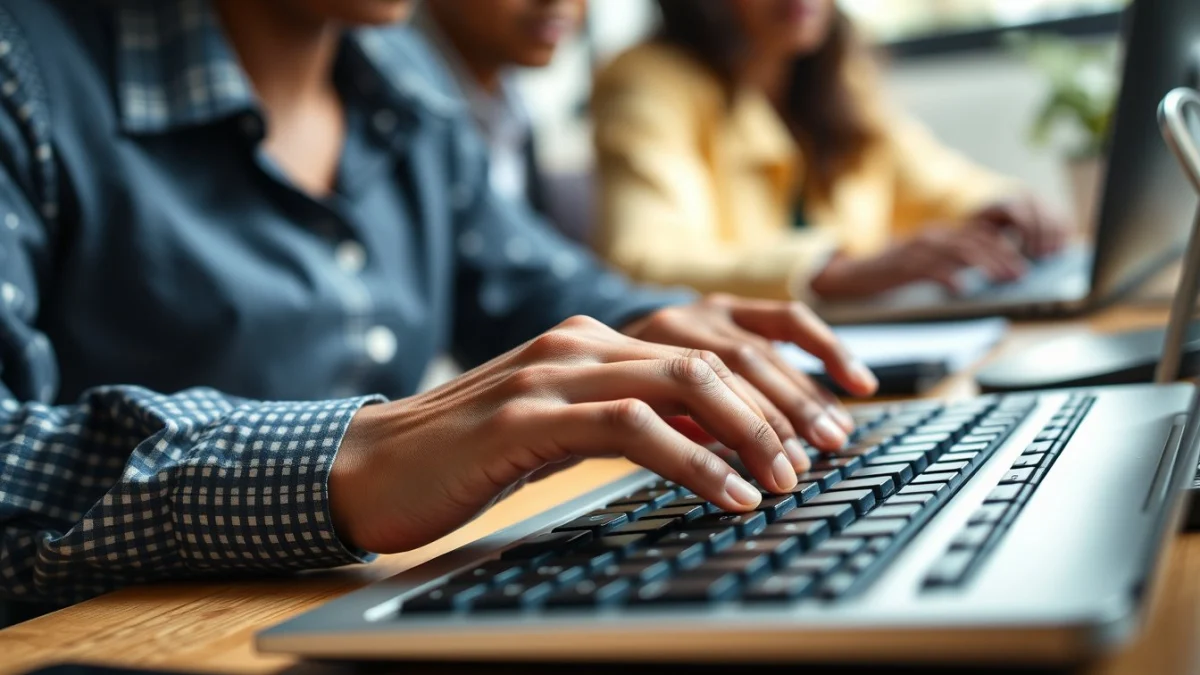 Professional learning office and administrative skills in a modern workspace
