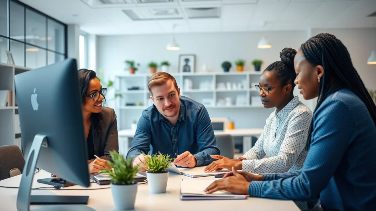 Person learning essential design and user experience principles in a modern educational setting