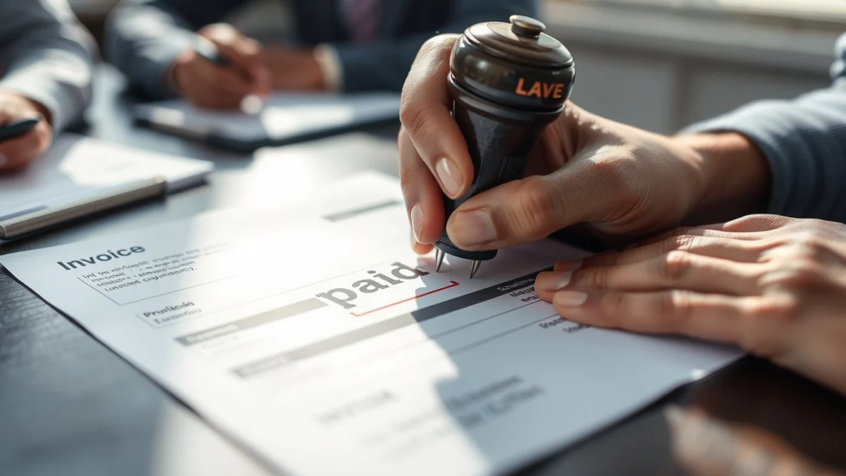 Person learning essential invoice components under south african tax law in a modern educational setting