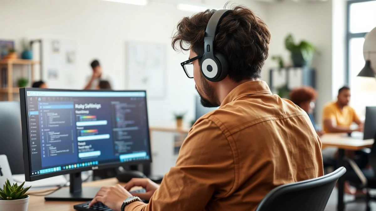 Person learning essential software and apps for freelancing in a modern educational setting