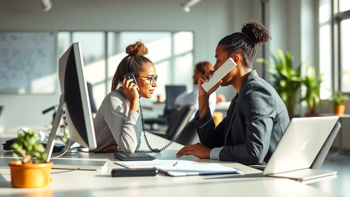 Professional learning office and administrative skills in a modern workspace