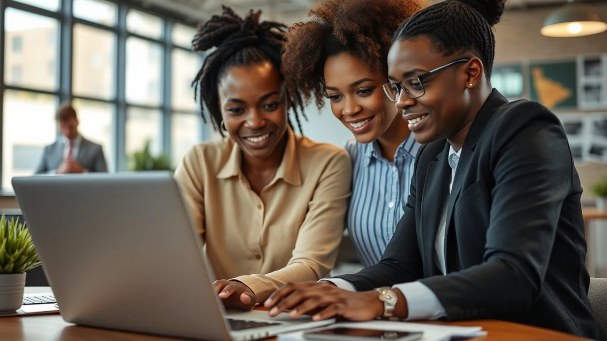 Person learning exploring career opportunities in hr in a modern educational setting
