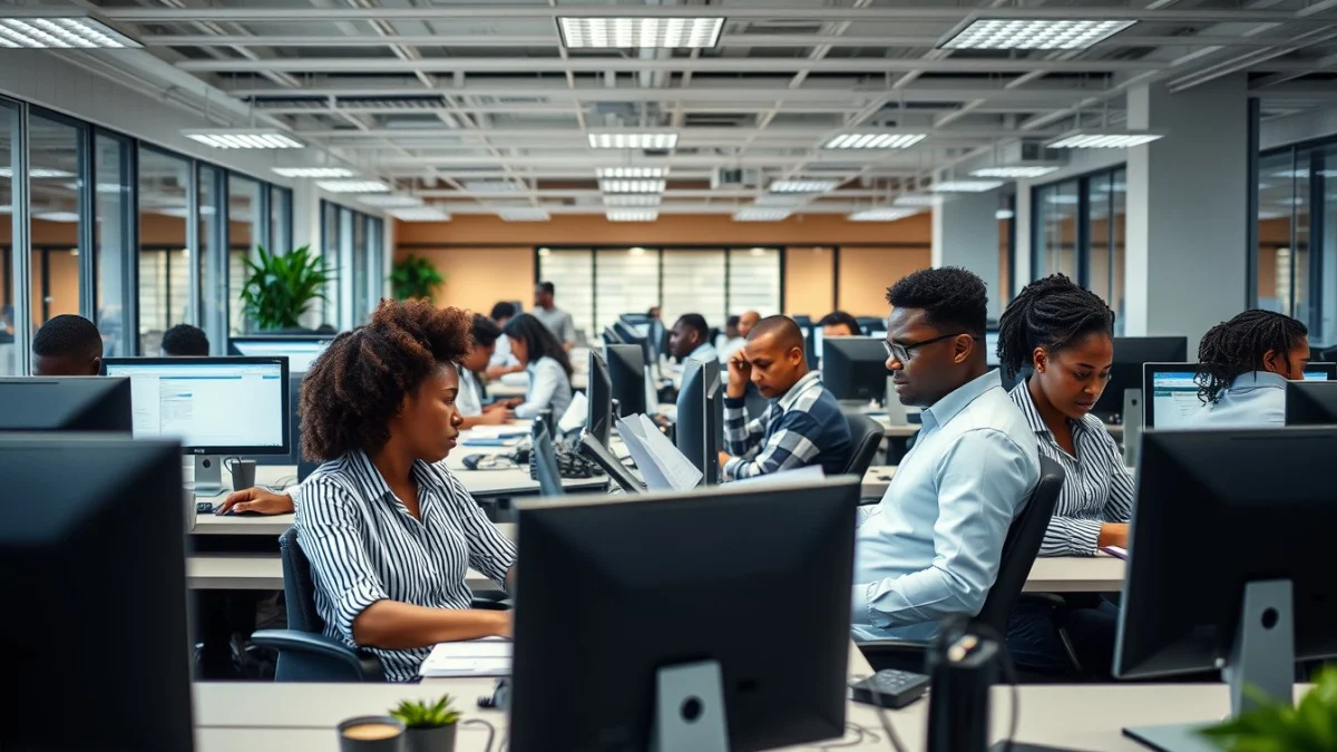 Professional learning office and administrative skills in a modern workspace