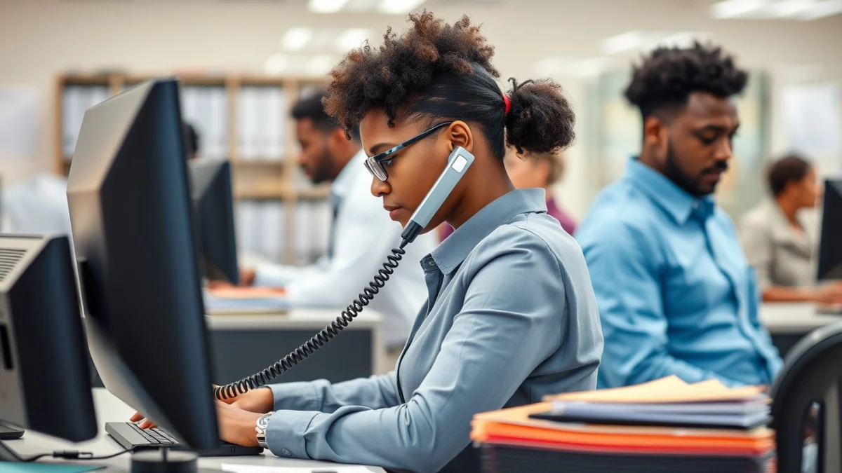 Professional learning office and administrative skills in a modern workspace