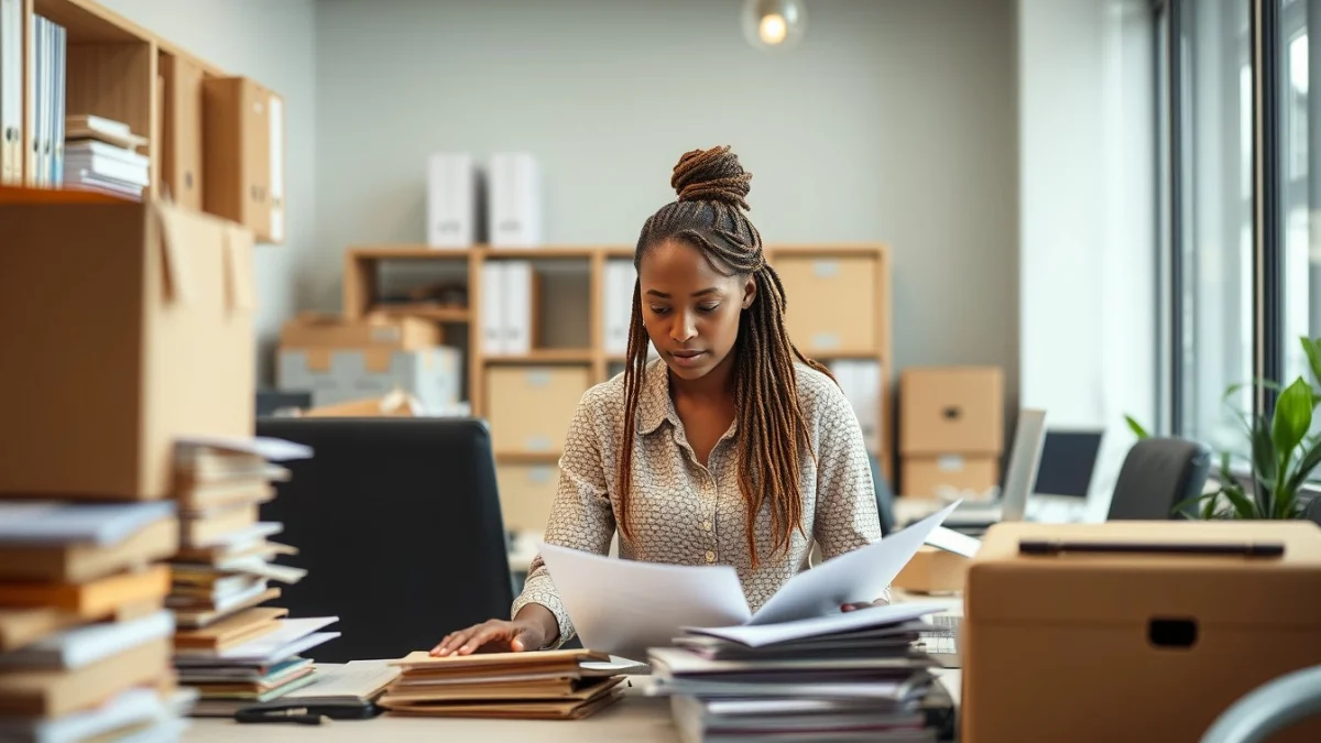 Professional learning office and administrative skills in a modern workspace