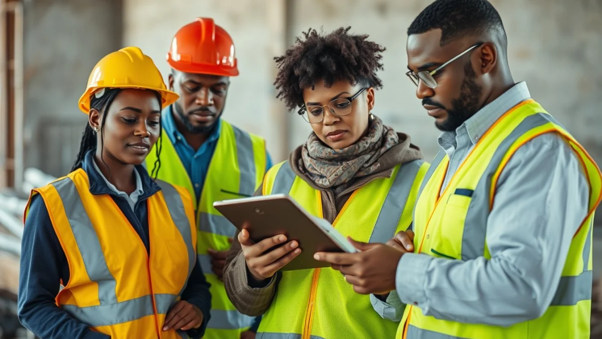 Person learning finding job opportunities in south africa in a modern educational setting