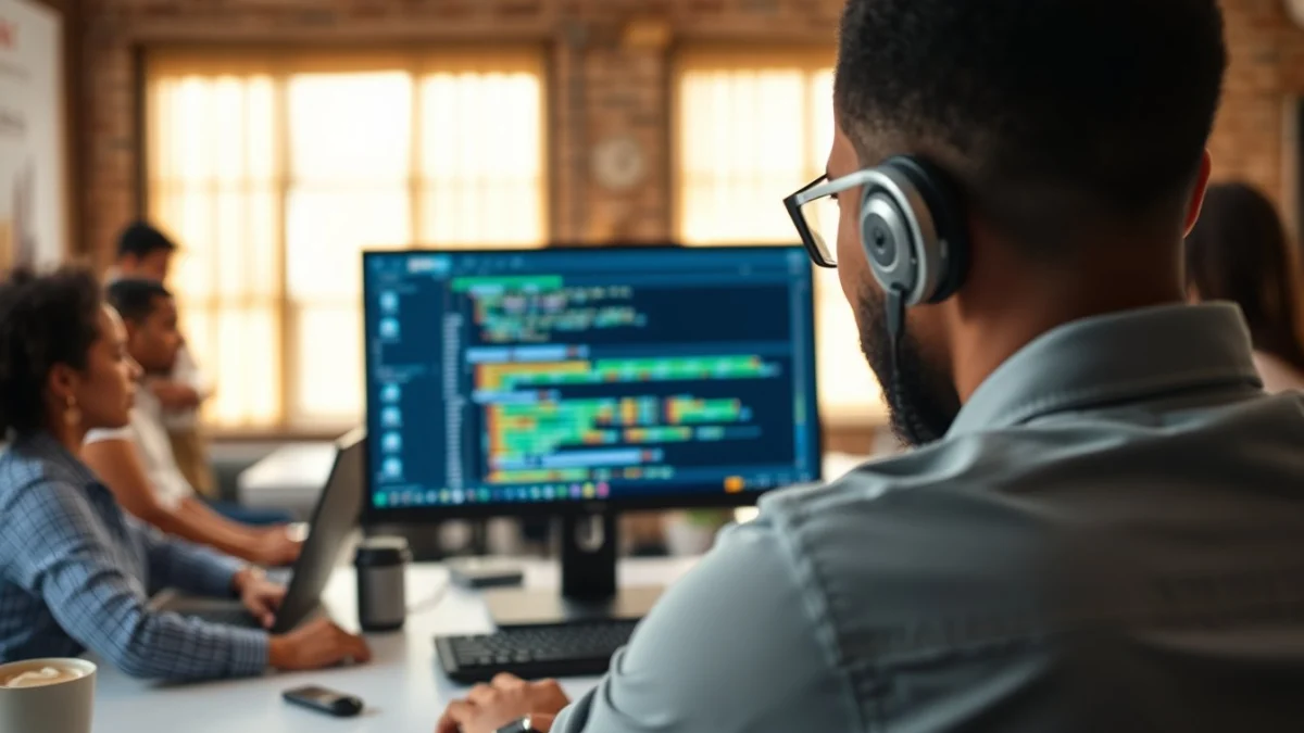 Person learning free computer forensics course with certificate in a modern educational setting