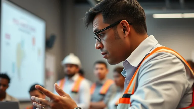 Person learning artificial intelligence skills on a laptop in a modern workspace