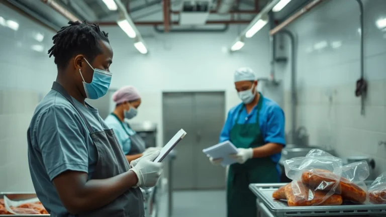 Learner studying workplace safety skills in a clean training environment