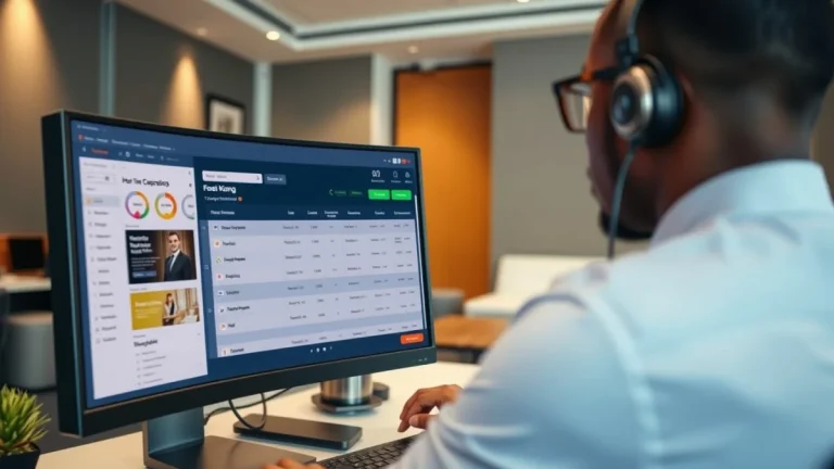 Person learning artificial intelligence skills on a laptop in a modern workspace