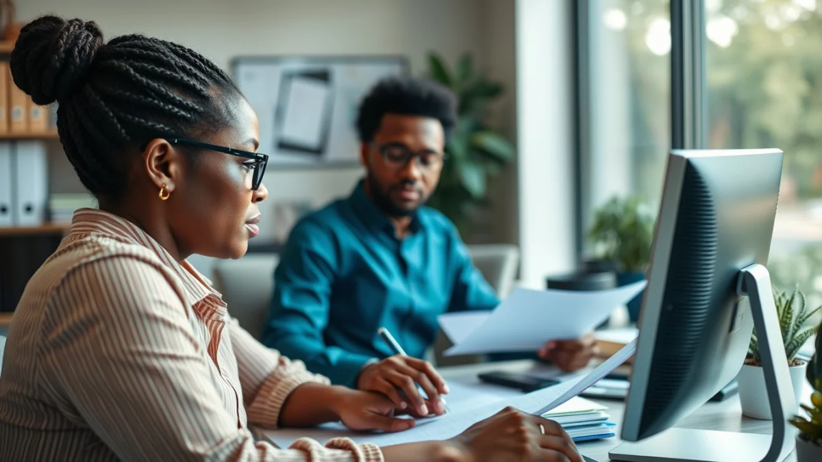 Professional learning office and administrative skills in a modern workspace
