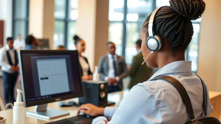 Person learning guest service standards every hotel employee should know in a modern educational setting