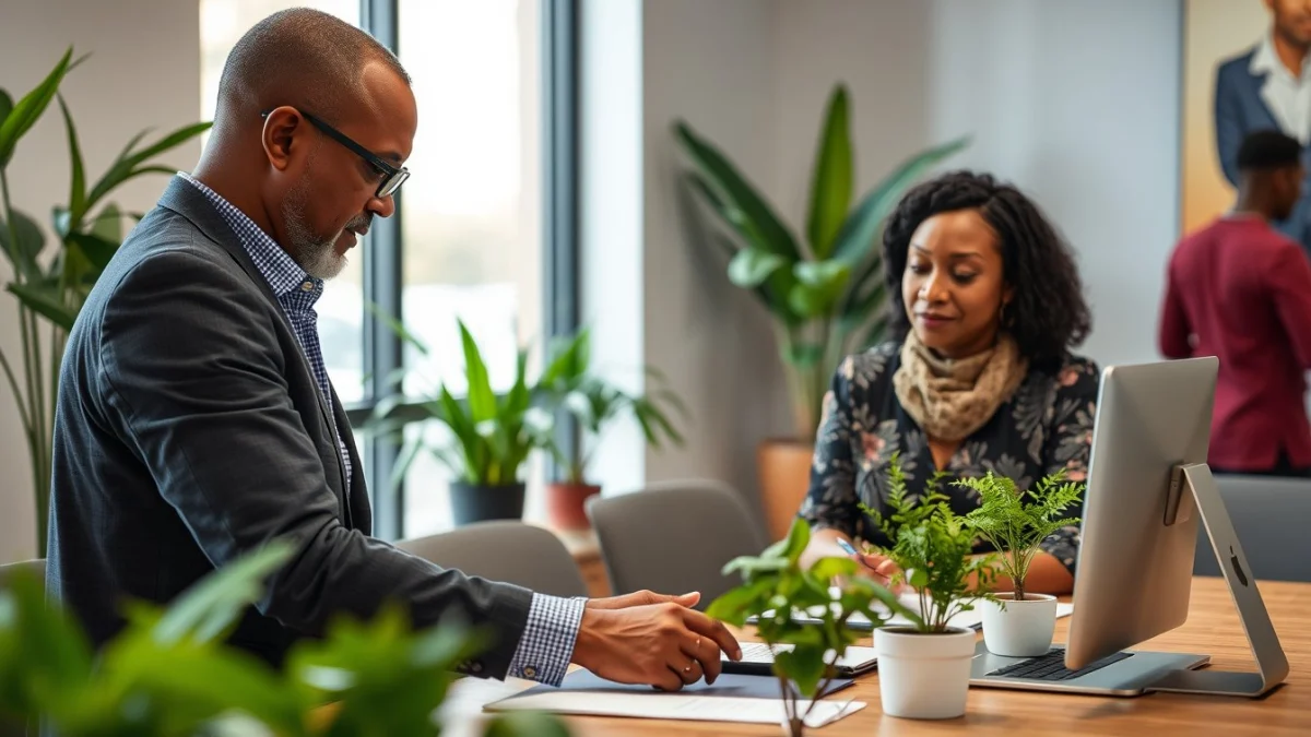 Professional learning office and administrative skills in a modern workspace