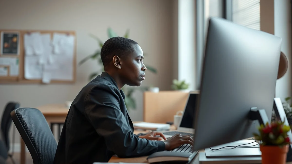 Professional learning office and administrative skills in a modern workspace
