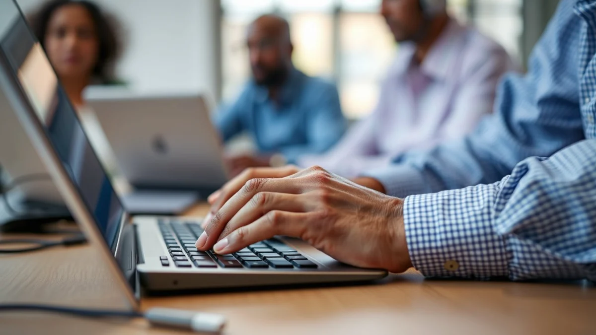Professional learning office and administrative skills in a modern workspace
