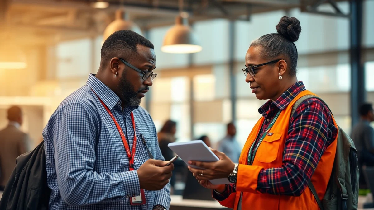Person learning handling queries and resolving issues promptly in a modern educational setting