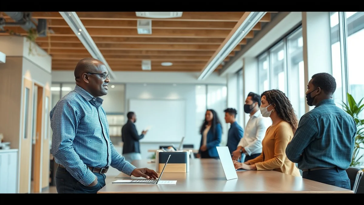 Professional learning office and administrative skills in a modern workspace