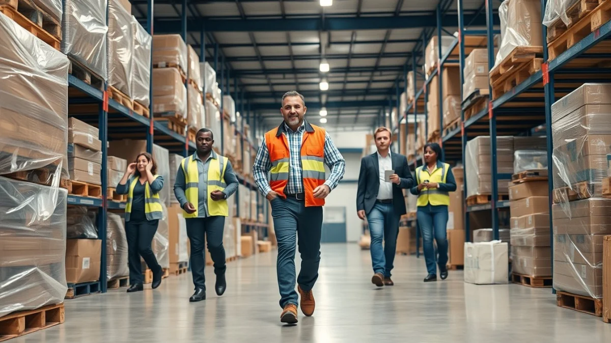 Person learning health and safety legislation relevant to warehouses in south africa in a modern educational setting