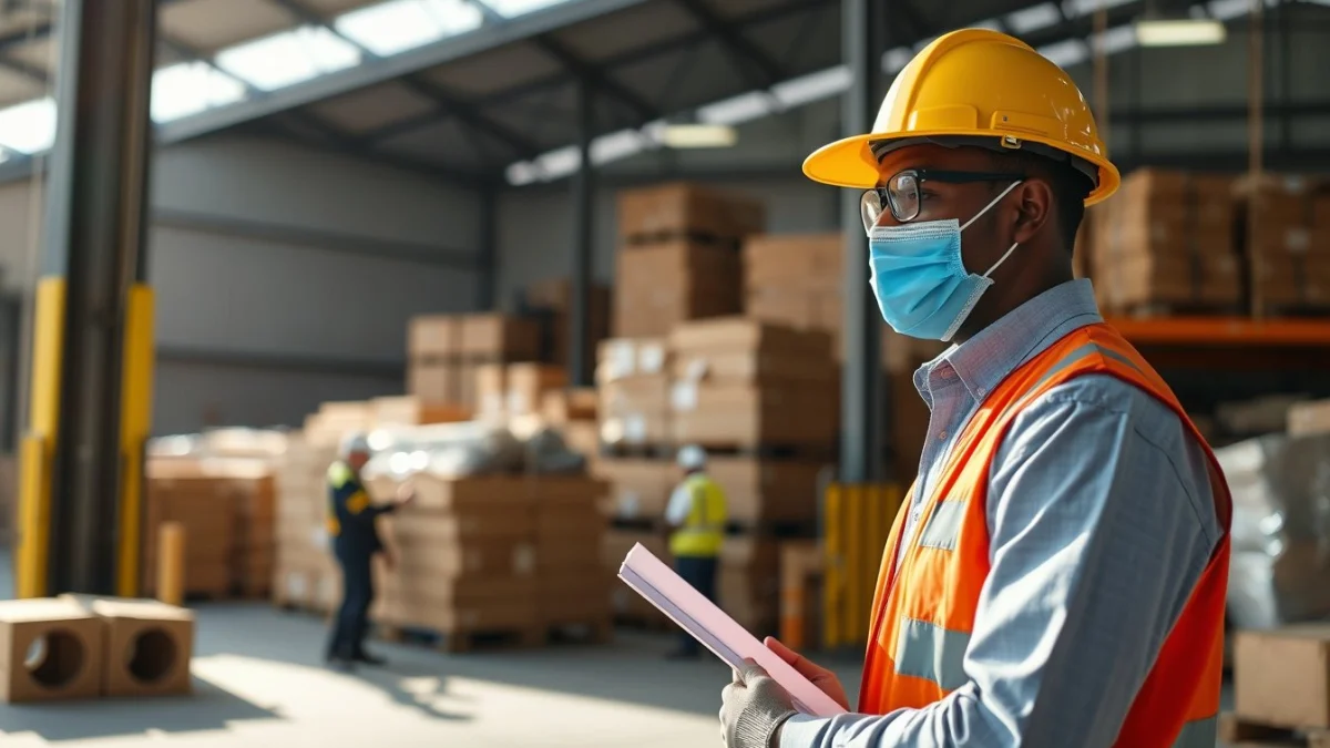 Person learning health and safety standards relevant to quality assurance in a modern educational setting