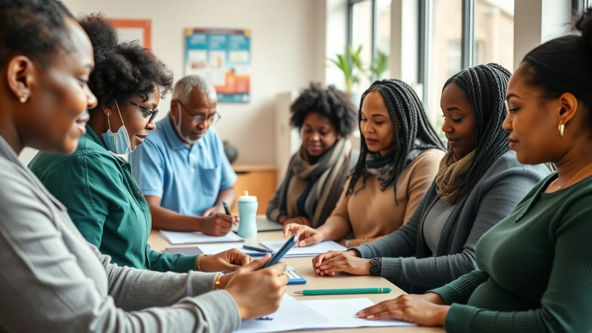 Learner studying caregiving skills in a professional training environment