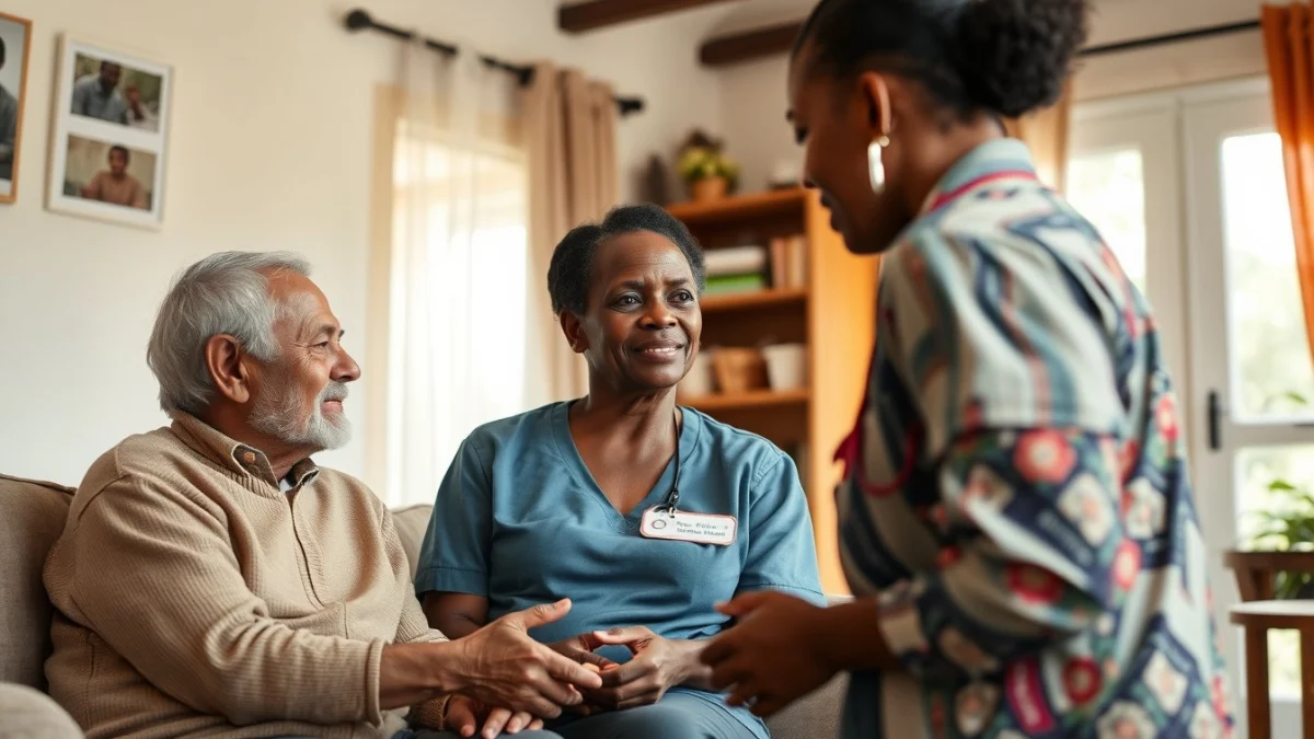 Learner studying caregiving skills in a professional training environment