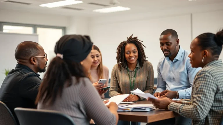 Person learning artificial intelligence skills on a laptop in a modern workspace