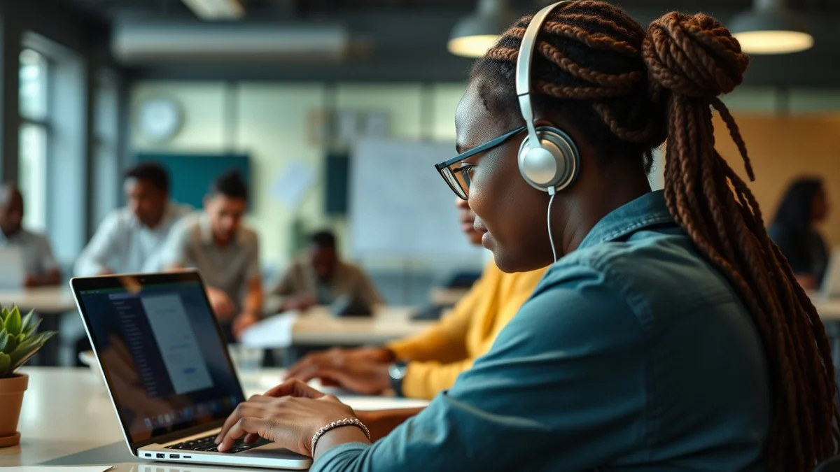 Professional learning office and administrative skills in a modern workspace